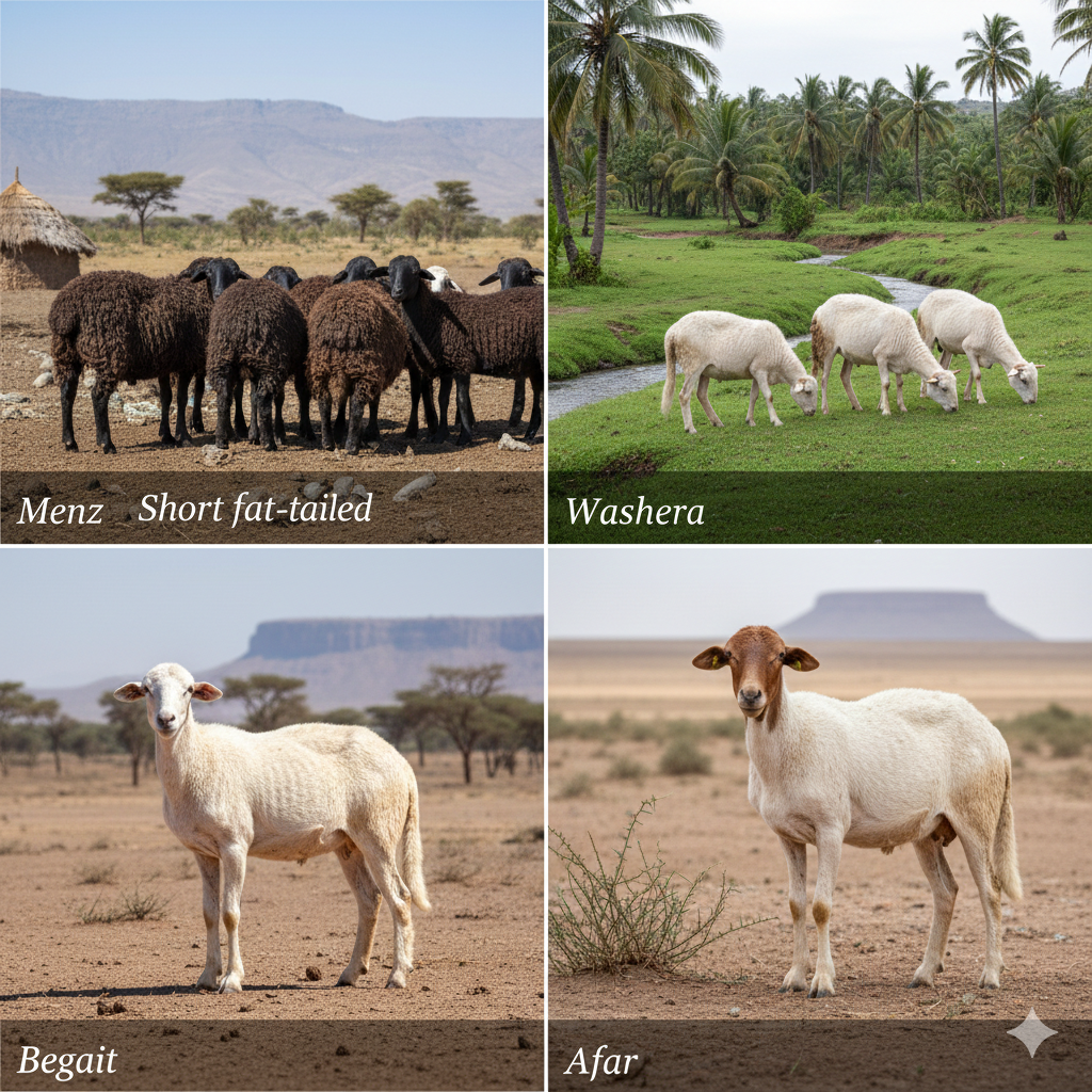 مواشي إثيوبية في مزارع التربية - جودة عالية للتصدير