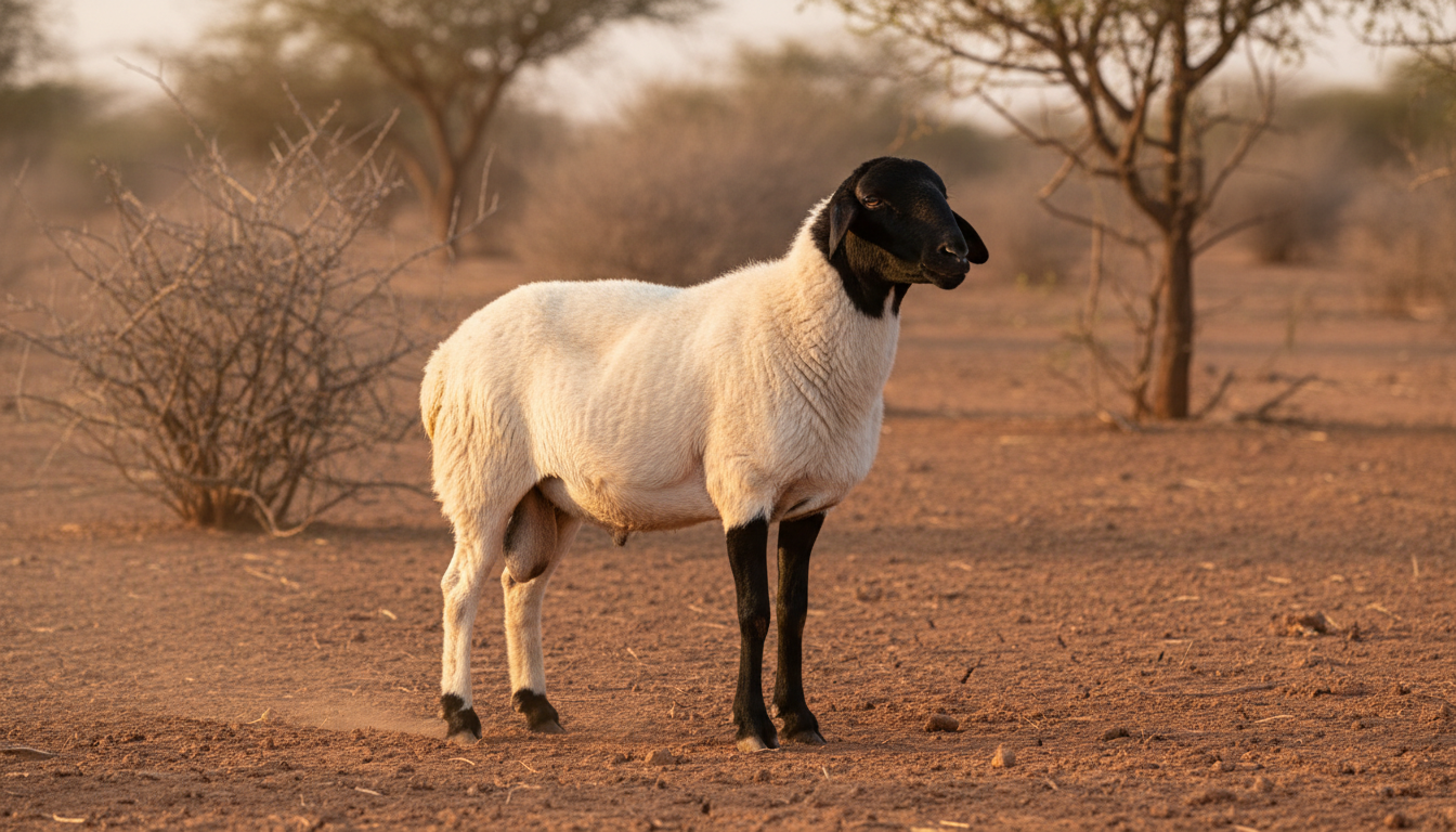 خروف أسود الرأس الصومالي - Somali Blackhead Persian Sheep