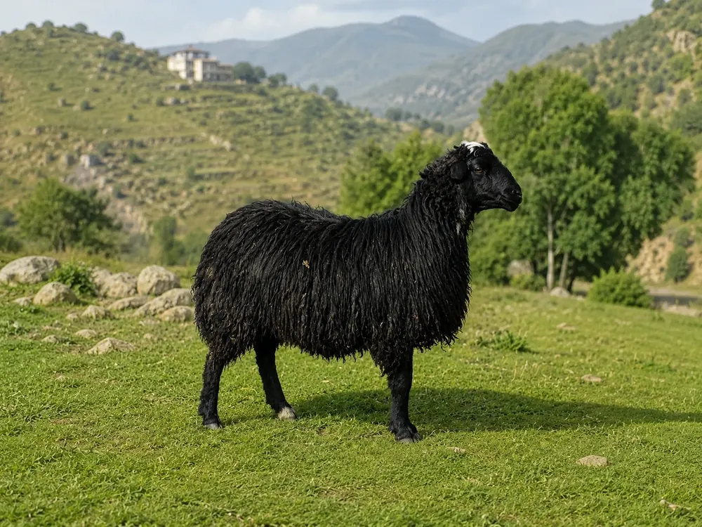 الغنم البوني (الأسود والأبيض) - Boni Sheep (Black and White)