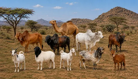 Somali livestock export - Blackhead Somali, Punt, Airan goats and sheep adapted to arid climate